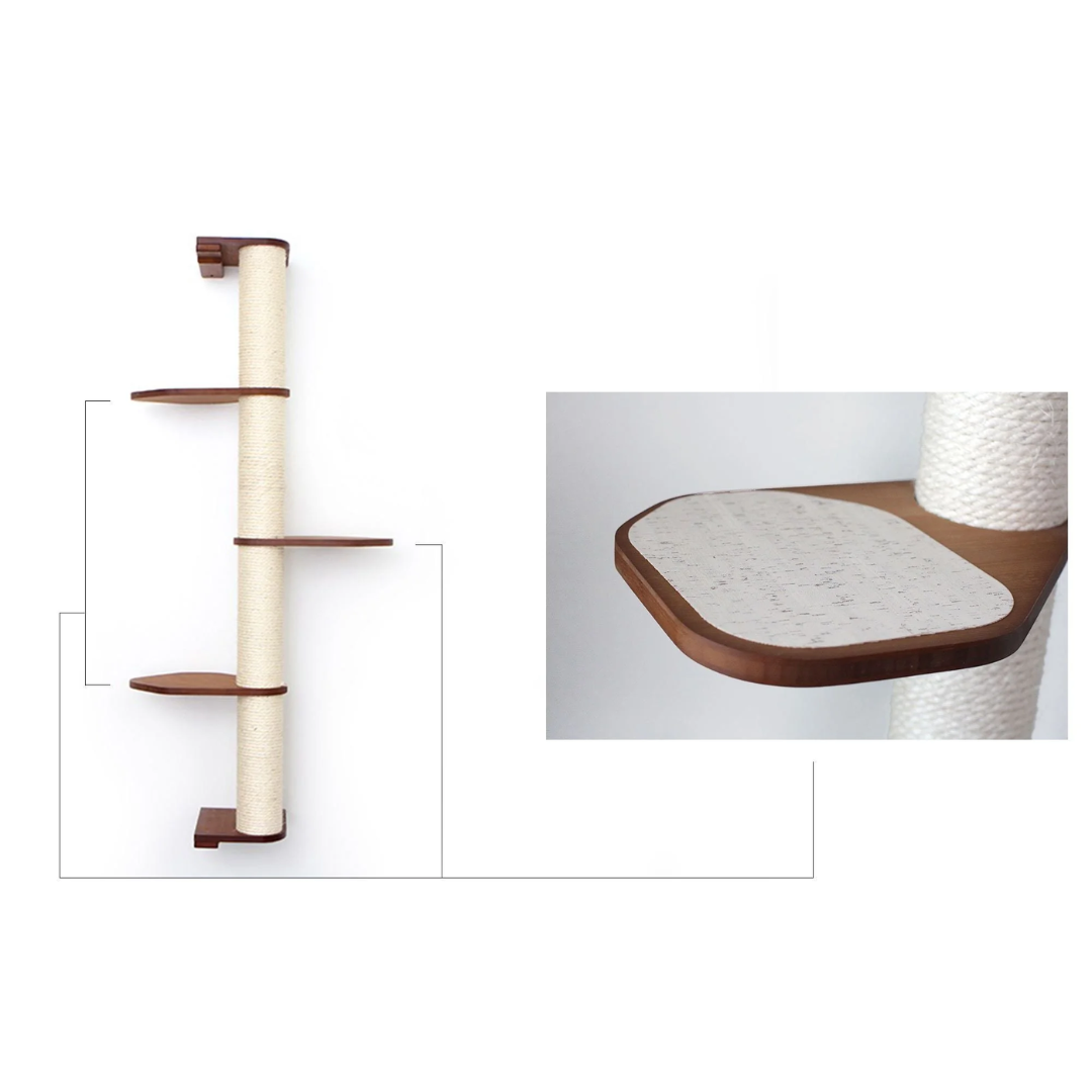 Wall Mounted Cat Climbing Pole - Sisal