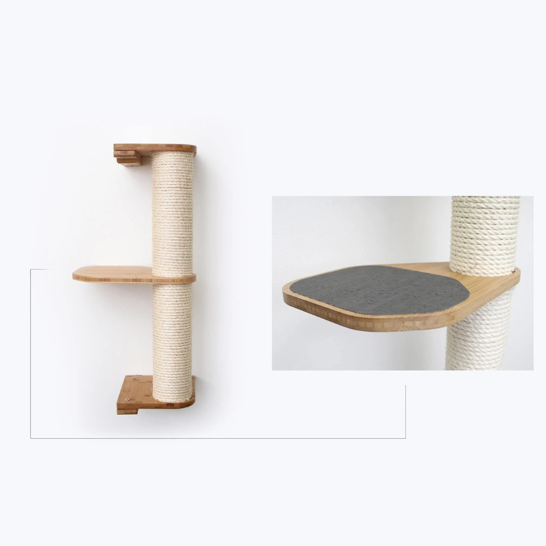 Wall Mounted Cat Climbing Pole - Sisal