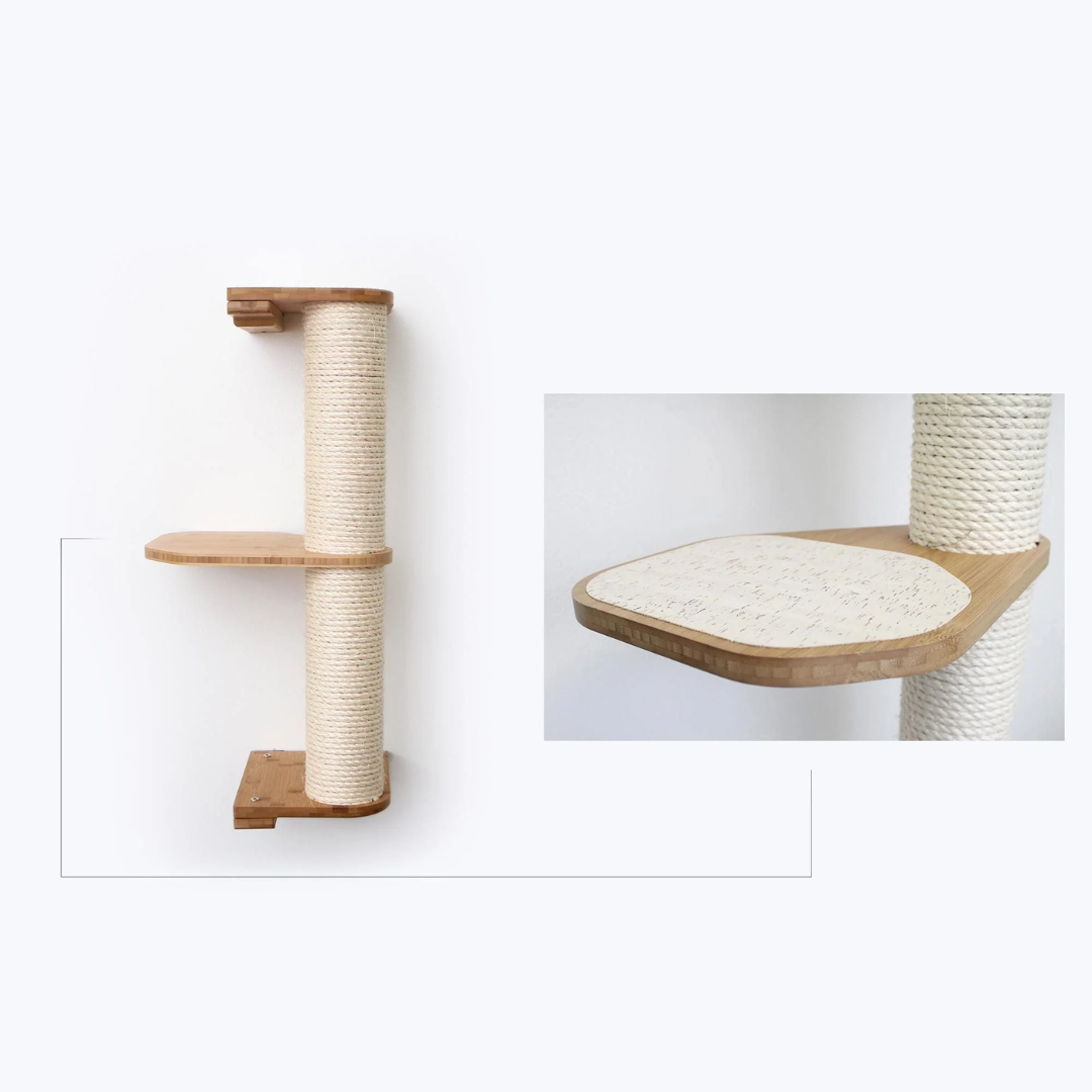 Wall Mounted Cat Climbing Pole - Sisal