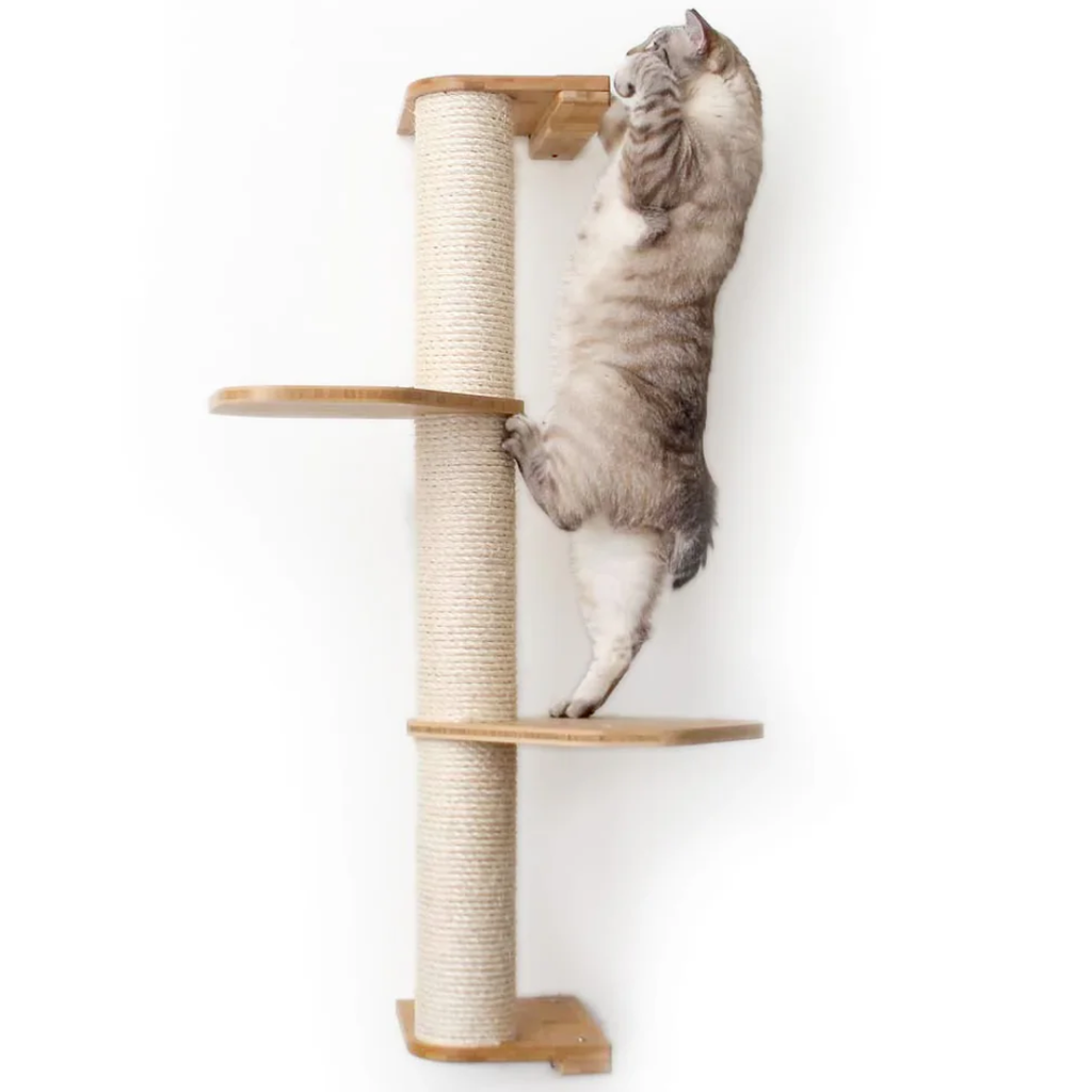 Wall Mounted Cat Climbing Pole - Sisal