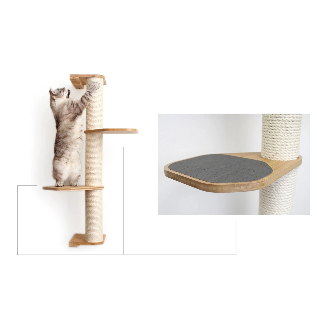 Wall Mounted Cat Climbing Pole - Sisal