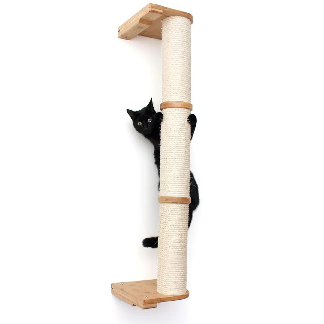 Wall Mounted Cat Climbing Pole - Sisal