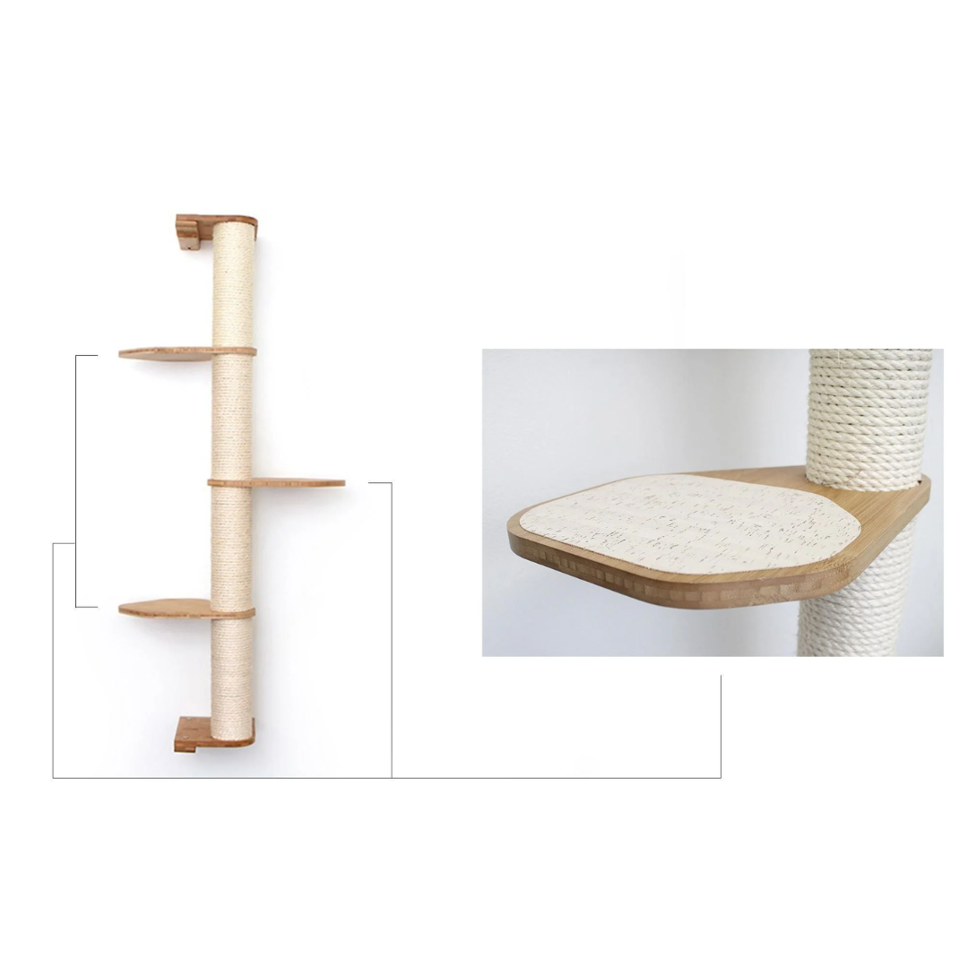 Wall Mounted Cat Climbing Pole - Sisal