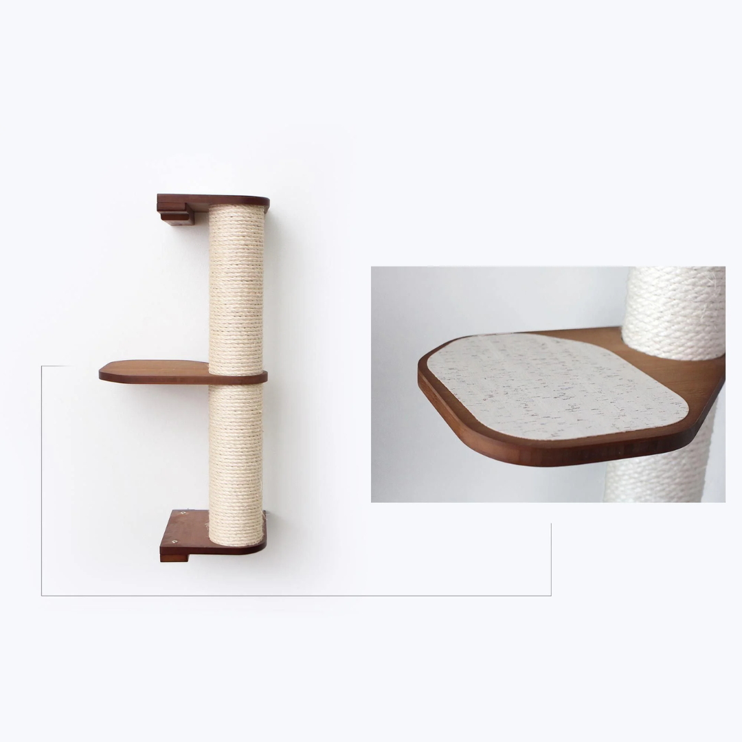 Wall Mounted Cat Climbing Pole - Sisal
