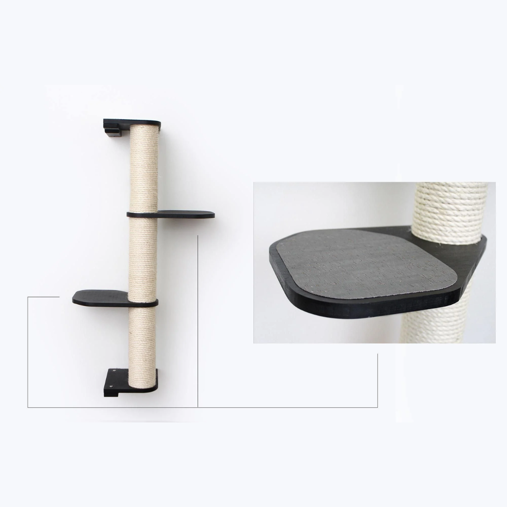 Wall Mounted Cat Climbing Pole - Sisal