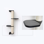 Wall Mounted Cat Climbing Pole - Sisal