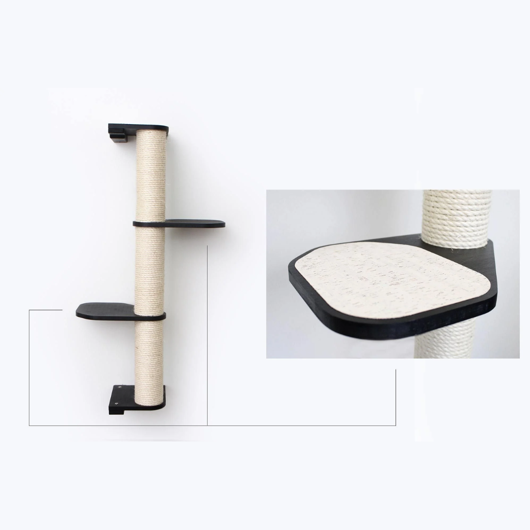 Wall Mounted Cat Climbing Pole - Sisal