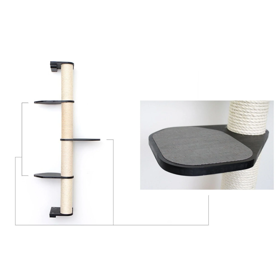 Wall Mounted Cat Climbing Pole - Sisal