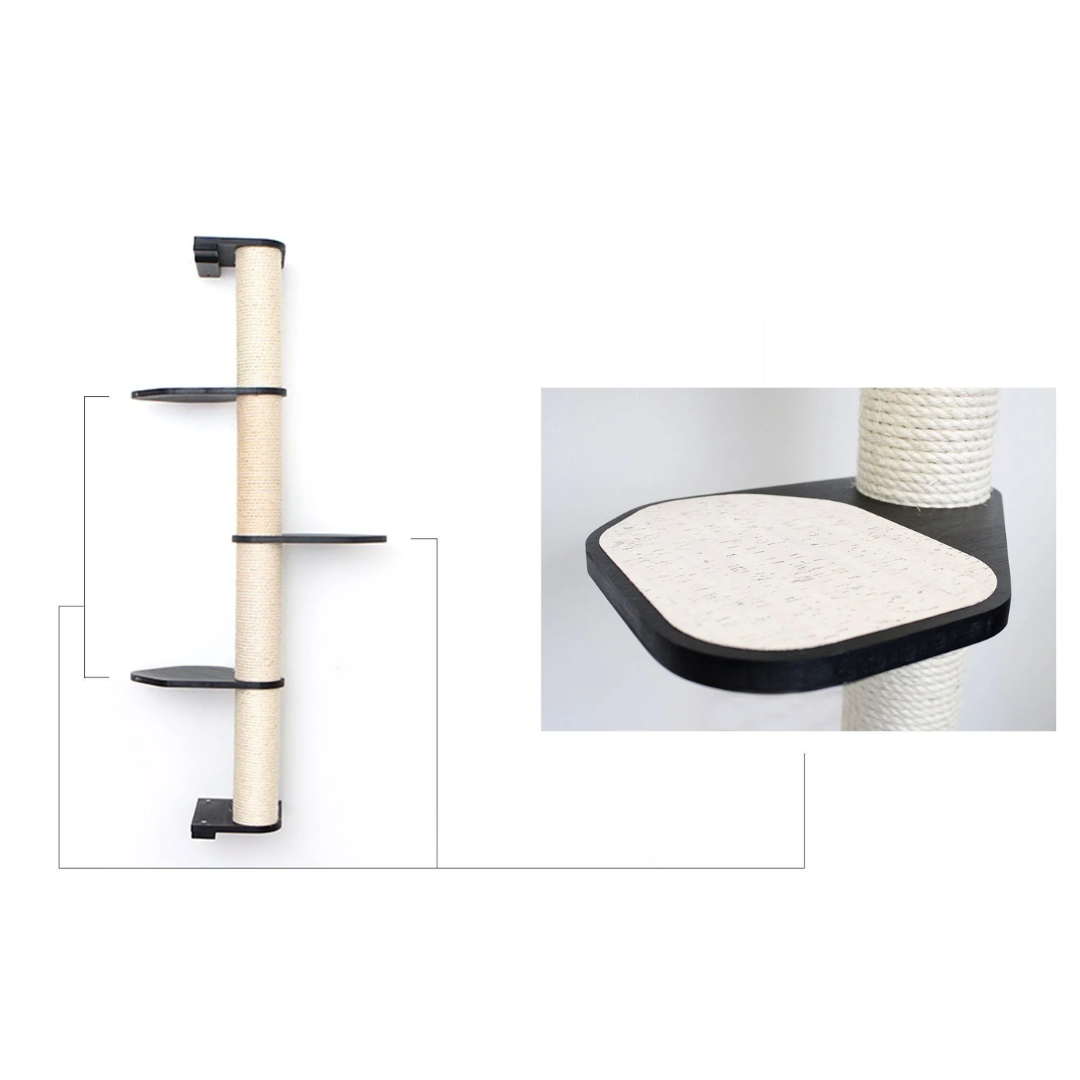 Wall Mounted Cat Climbing Pole - Sisal