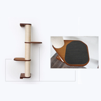 Wall Mounted Cat Climbing Pole - Sisal