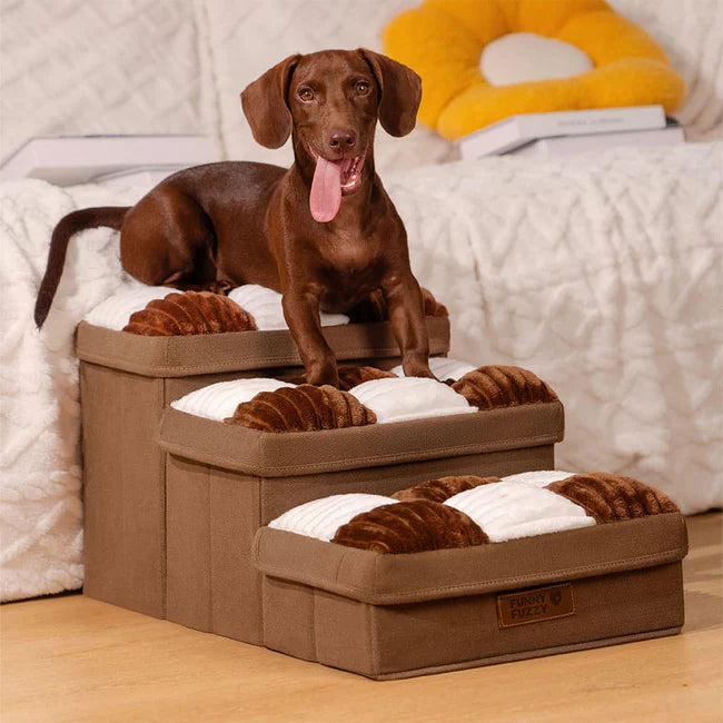 Stylish Dog Stairs with Storage – Durable Polypropylene