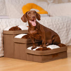 Stylish Dog Stairs with Storage – Durable Polypropylene