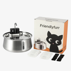 Friendlyfurr - Stainless Steel Wireless Pet Water Fountain