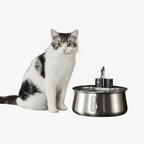 Friendlyfurr - Stainless Steel Wireless Pet Water Fountain