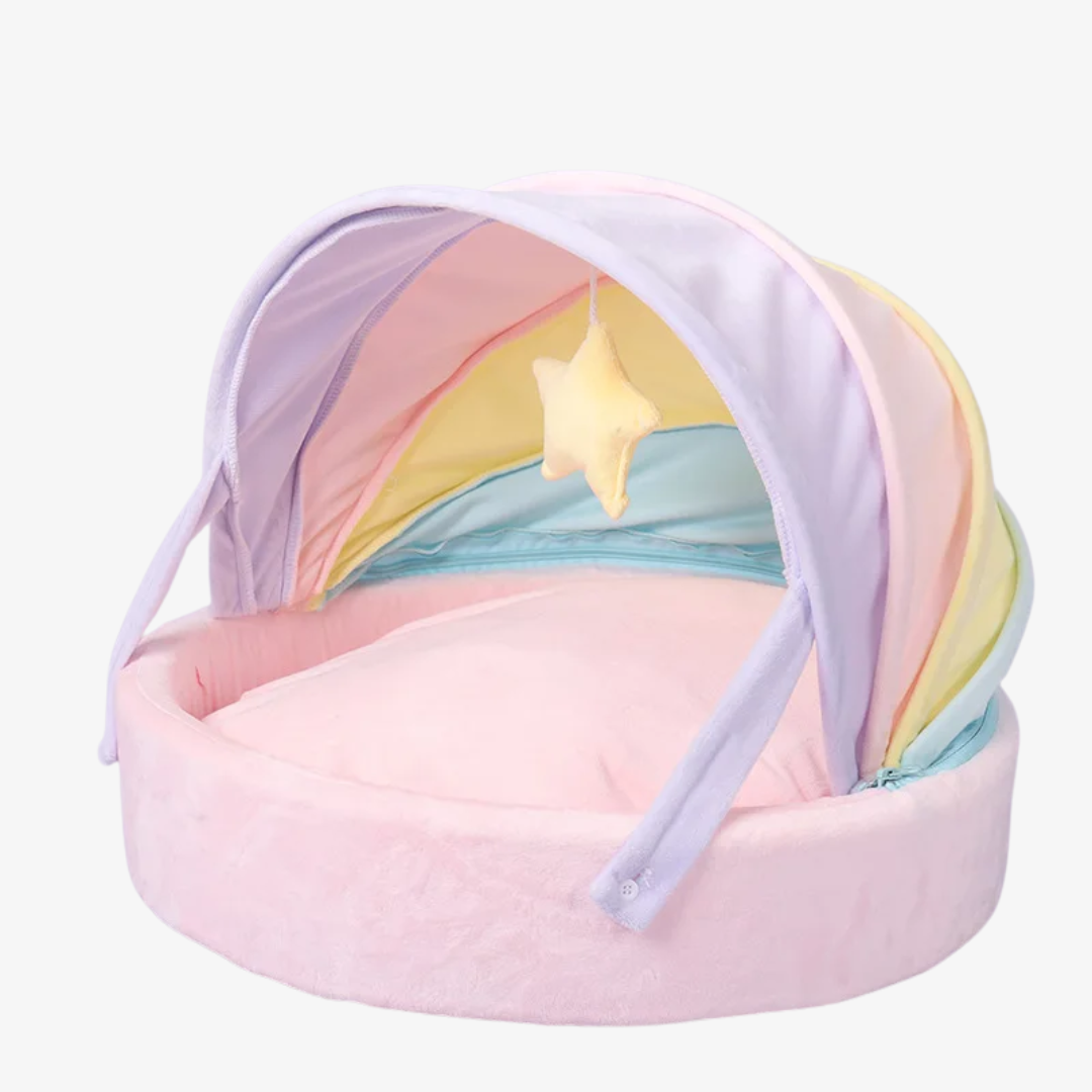 Pastel Rainbow Cat Bed
