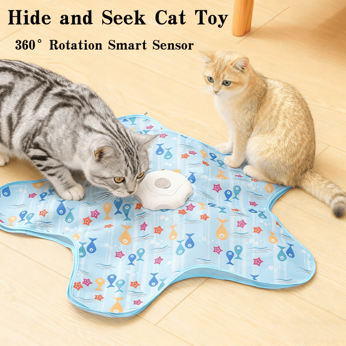 Hide and Seek Automatic Cat Toy (USB Rechargeable 3 Modes)
