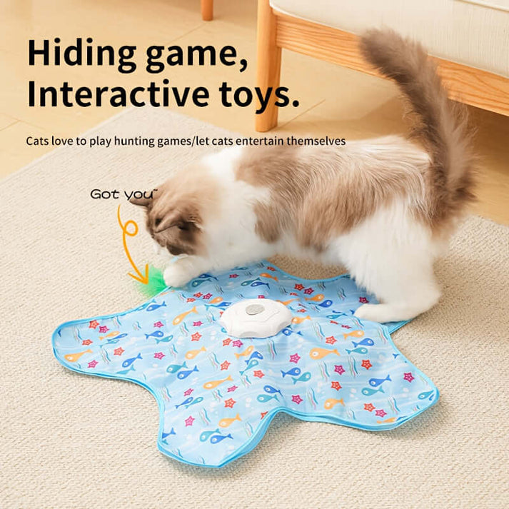 Hide and Seek Automatic Cat Toy (USB Rechargeable 3 Modes)