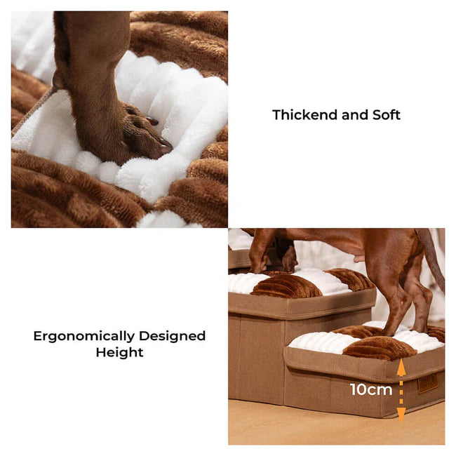 Stylish Dog Stairs with Storage – Durable Polypropylene